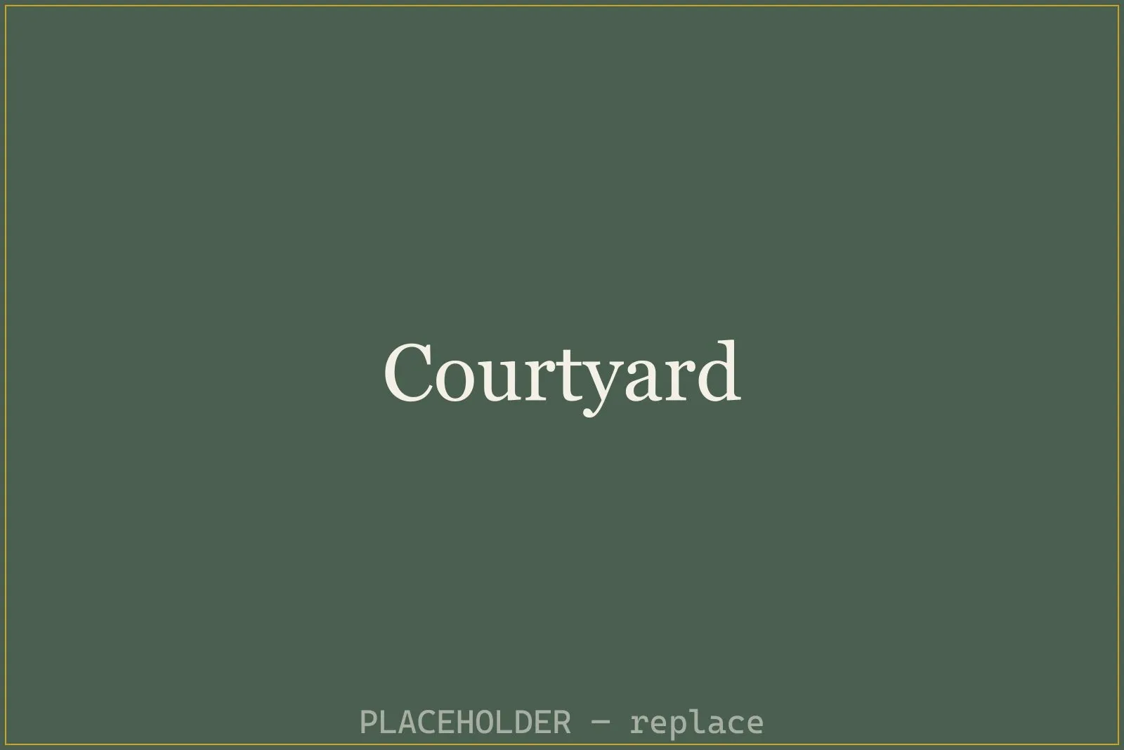 The inner courtyard, empty in early morning